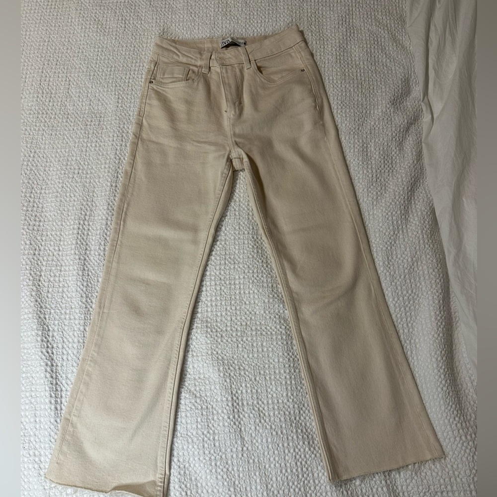 Zara mini flare jeans
